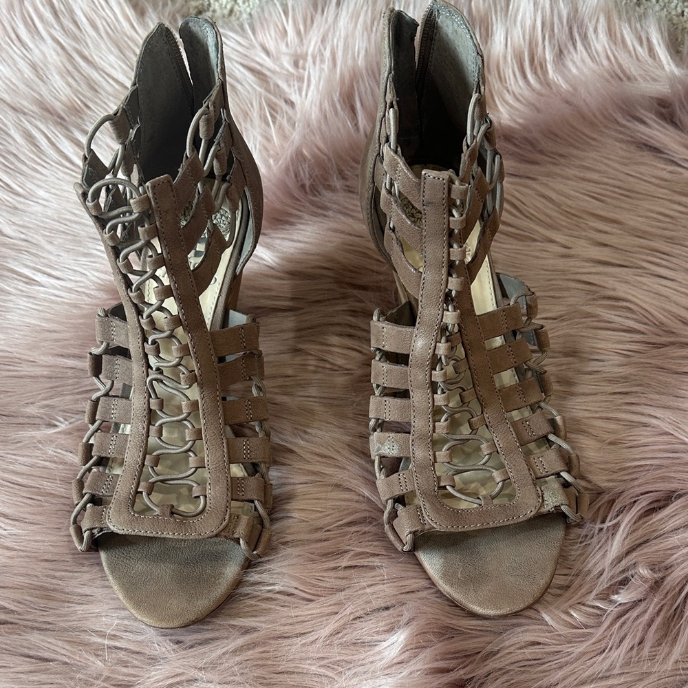 Vince Camino Elegant Brown Gladiator Sandals